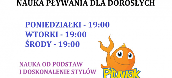 Chcesz zmniejszyć ból pleców? NAUKA PŁYWANIA DLA DOROSŁYCH