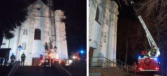 TYRAWA WOŁOSKA. Wiatr uszkodził dach kościoła. Pomogli strażacy (ZDJĘCIA)