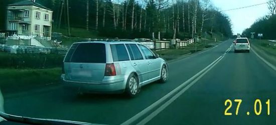 ZAHUTYŃ: Wyprzedzanie na podwójnej ciągłej i na skrzyżowaniu (VIDEO)