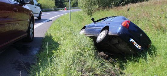 Pijana wiozła autem trójkę dzieci. Jazdę zakończyła w rowie