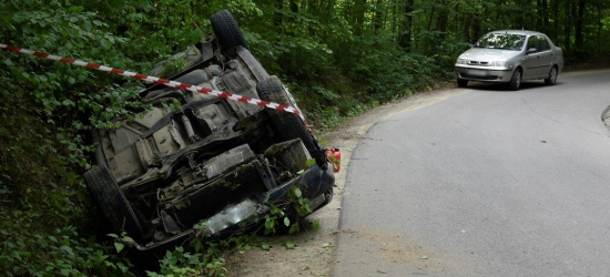 REGION. Kompletnie pijany 26-latek dachował w rowie! (FOTO)