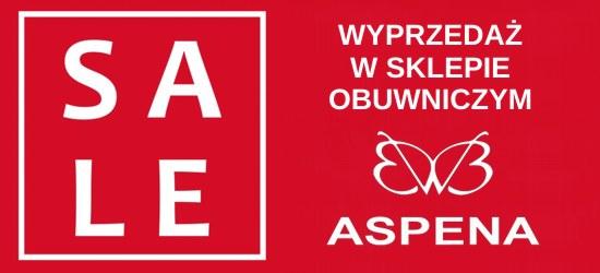 WYPRZEDAŻ w sklepie obuwniczym ASPENA! RABATY od -30% do -80% !!!