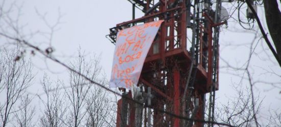 SANOK: Miłosne wyznanie na szczycie wieży w parku (ZDJĘCIA)