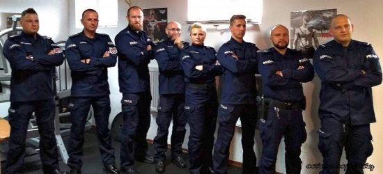 Charytatywne pompowanie bieszczadzkich policjantów. Nominacja dla Sanoka (VIDEO)