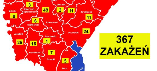 Jedno zakażenie na Podkarpaciu. Mężczyzna z sąsiedniego powiatu. AKTUALNA MAPA