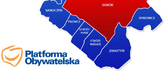 Sanocka Platforma Obywatelska o poszerzeniu miasta: chaos, ataki i kłótnie polityczne