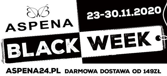 BLACK WEEK w Sklepie Obuwniczym ASPENA! Darmowa dostawa od 149 zł!