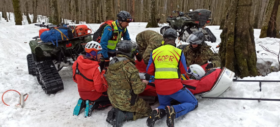 Trudna akcja bieszczadzkiego GOPR i pograniczników (ZDJĘCIA)