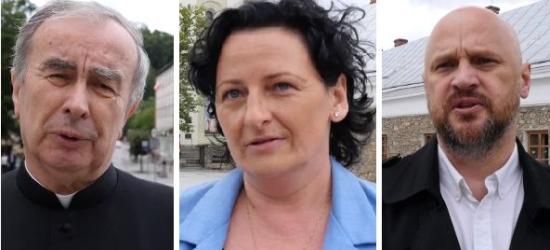Czy plakaty antyaborcyjne powinny znajdować się pod Farą? Głos proboszcza, protestujących i kandydata na burmistrza (FILM)