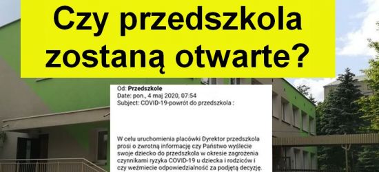 SANOK: Czy przedszkola zostaną otwarte? Treść maila do rodziców