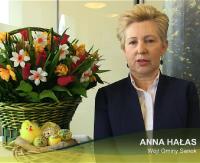 Życzenia wielkanocne wójt gminy Sanok Anny Hałas (FILM)