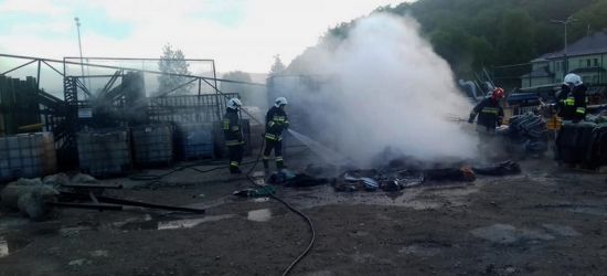 ZAGÓRZ: Pożar na terenie jednej z firm (FOTO)