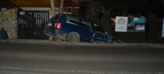 Wjechał do rowu. Uciekł. Był pijany