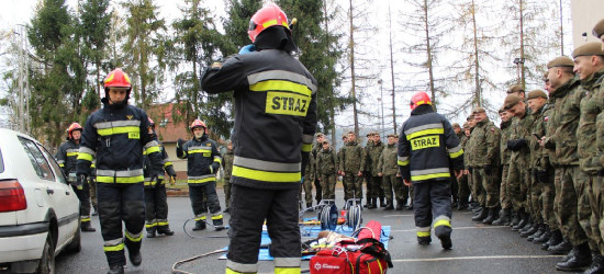 Terytorialsi z sanockiego batalionu ćwiczyli ze strażakami (FOTO)