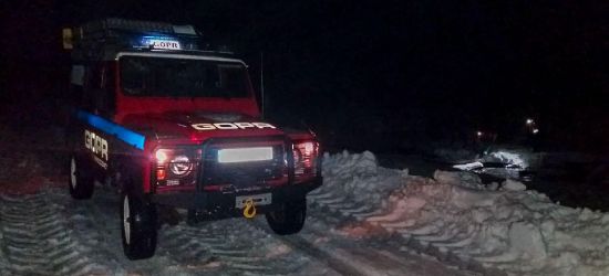 BIESZCZADY: Działania ratownicze z użyciem noktowizora! (FOTO)
