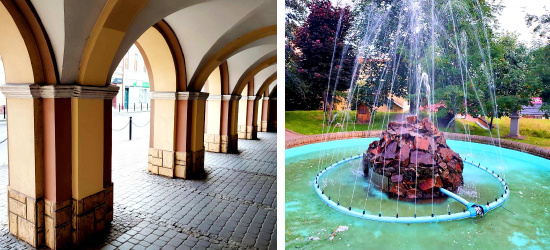 Młodzi zmieniają Sanok. Odmalowane arkady, porządki przy fontannie (ZDJĘCIA)