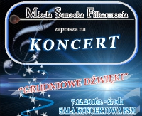 NASZ PATRONAT: Koncert Młodej Sanockiej Filharmonii „Grudniowe Dźwięki”