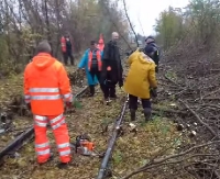 Bieszczadzka Siekierezada Kolejowa. Pierwsza bitwa wygrana. Minister MSWiA gratuluje (FILM)