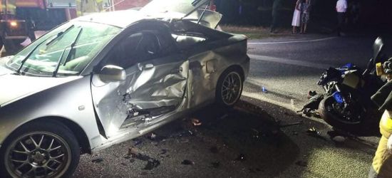 PODKARPACIE. Wypadek. Ciężko ranny kierowca motocykla (ZDJĘCIA)