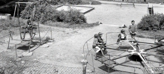 Sanok na starej fotografii. Pamiętacie ogródek jordanowski przy ul. Joselewicza?