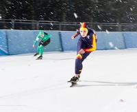 OOM w Sportach Zimowych. Panczeniści ścigali się na torze lodowym (ZDJĘCIA)