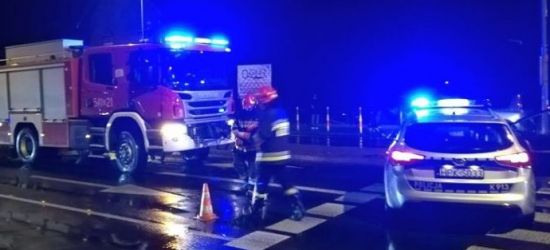 SANOK: Najechanie na tył pojazdu. Jedna osoba poszkodowana
