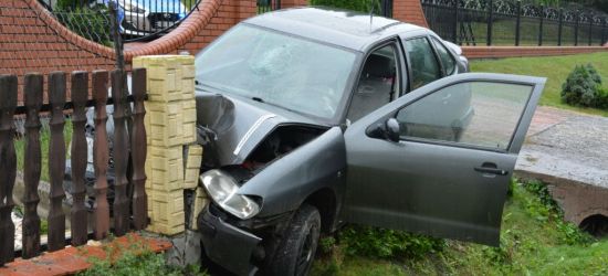 Wjechała w ogrodzenie, była kompletnie pijana (FOTO)