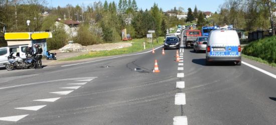 ZAHUTYŃ: Rannemu motorowerzyście pomocy udzielili świadkowie (VIDEO, FOTO)