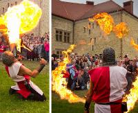 SANOK: Poskromić żywioł. Niezwykłe fireshow w wykonaniu Rycerza Rainera (FILM)