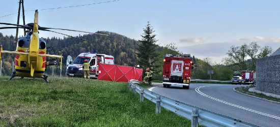 WOŁKOWYJA: Tragedia na drodze. Zginął motocyklista (ZDJĘCIA)