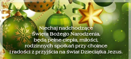 Pełnych ciepła i miłości świąt Bożego Narodzenia!
