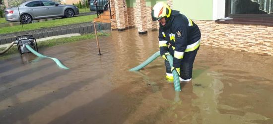 POWIAT SANOCKI: Zalane piwnice i podwórka. Powalone drzewa (FOTO)