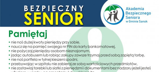 Oszuści są wszędzie. Akademia Bezpiecznego Seniora w Gminie Sanok