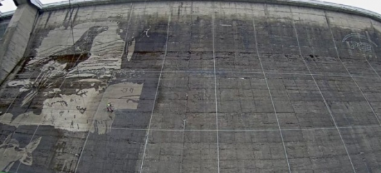 Największy na świecie eko mural w Solinie. Zobacz, jak powstaje (RELACJA LIVE)