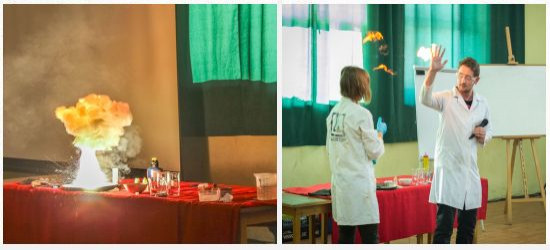 Ryczący niedźwiedź i probówkowa armata. Nauka w sanockiej „dwójce” (FOTORELACJA)