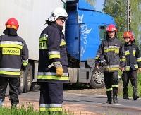 GMINA ZARSZYN: Zderzenie tira z busem w Nowosielcach. Droga już przejezdna (ZDJĘCIA)