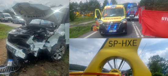 REGION. Wypadek na drodze krajowej nr. 19. Ranne dwie osoby (ZDJĘCIA)