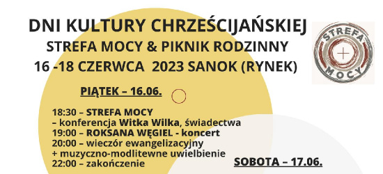 SANOK: Dni Kultury Chrześcijańskiej. Na scenie m. in. Roksana Węgiel