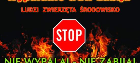 Policjanci apelują: Wypalanie traw to szkoda dla środowiska, zdrowia i życia