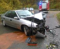 Wypadek w Międzybrodziu, jedna osoba trafiła do szpitala (ZDJĘCIA)