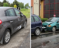 SANOK: Ślisko na drogach. Stłuczki na Kolejowej i Krakowskiej (ZDJĘCIA)