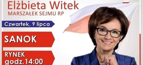 Marszałek Sejmu Elżbieta Witek w Sanoku