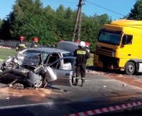 Zderzenie Tira z samochodem osobowym (VIDEO)