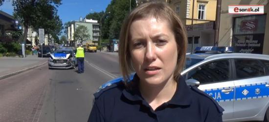 Rzecznik policji o przebiegu pościgu zakończonego stłuczką w centrum Sanoka (FILM, ZDJĘCIA)