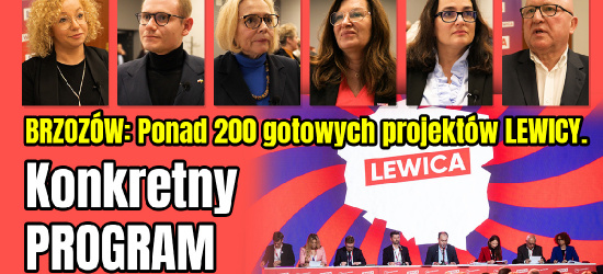 Czołowi politycy Nowej Lewicy w Brzozowie. Renta wdowia, rozdział państwa od Kościoła (VIDEO)
