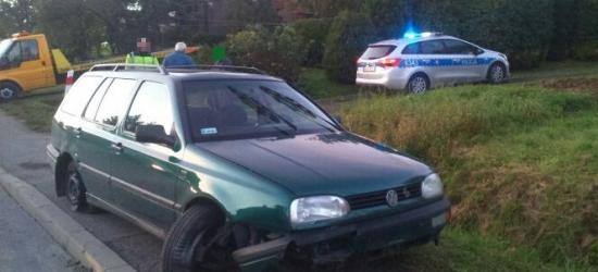 Stracił panowanie nad pojazdem i uderzył w betonowy przepust