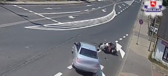 Pijany dziadek na skuterze spowodował wypadek i uciekł pozostawiając poszkodowanego wnuka (VIDEO)