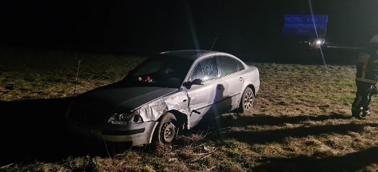 Wypadek na trasie Łączki – Hoczew (ZDJĘCIA)