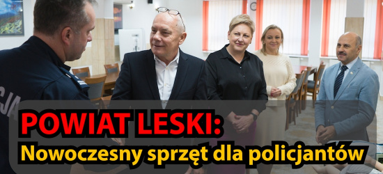 POWIAT LESKI. Nowoczesny sprzęt dla policjantów. Fantomy i defibrylatory (ZDJĘCIA)