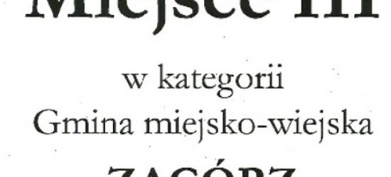 Gmina Zagórz na III miejscu w „Złotej Setce Gmin Podkarpacia”